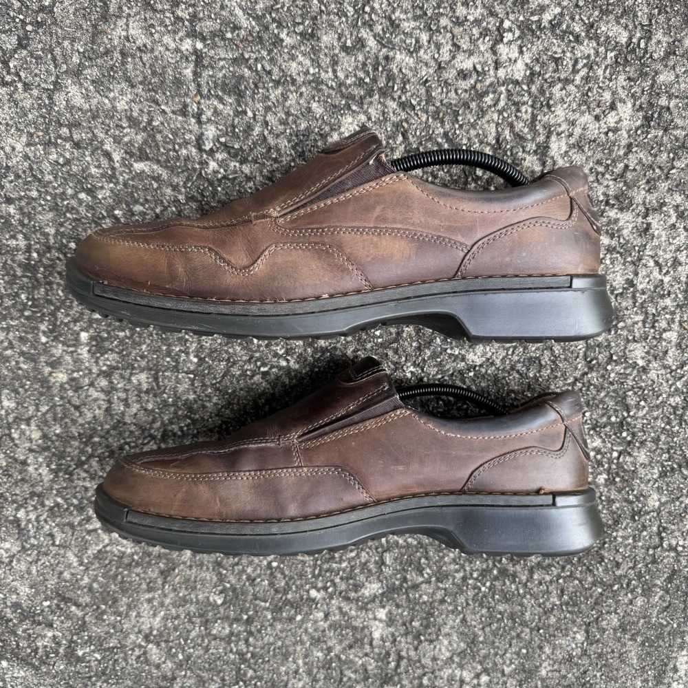 ECCO Men's Fusion II Slip On Leather Shoes Brown Size EUR 45 US 11-11.5 - Picture 9 of 12